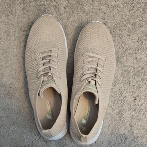 Skechers Light Tan Knit Sneakers